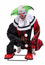 Crouching Clown Red Animatronic Alt 2