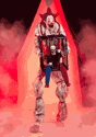 Animated Cagey the Clown with Caged Clown 