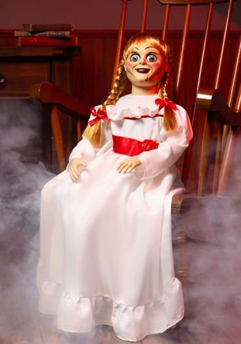 25-Inch Annabelle Doll Animatronic Decoration upd