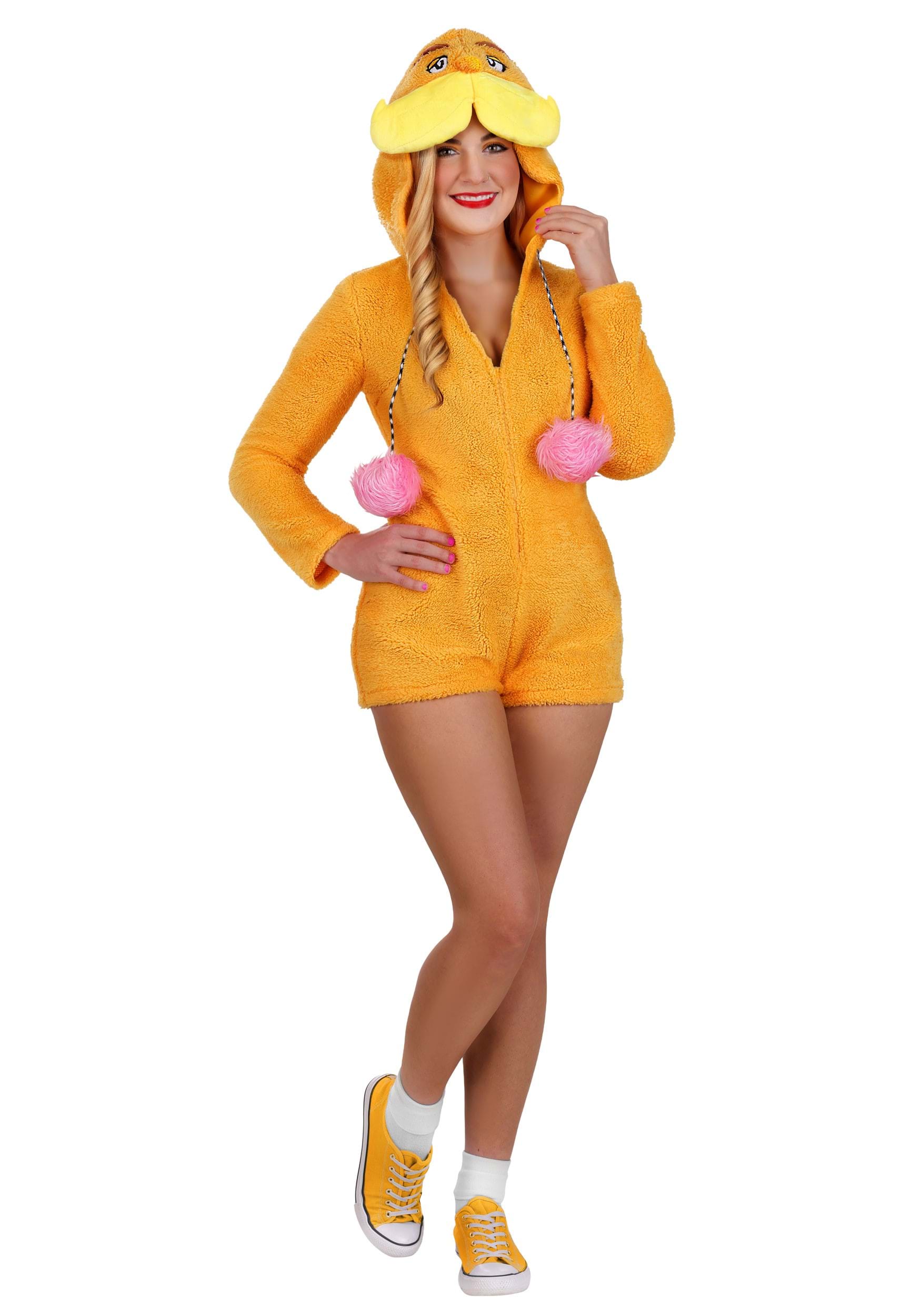 Women's Dr. Seuss The Lorax Costume Romper | Dr. Seuss Costumes