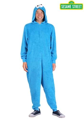 Adult Cookie Monster Zip Costume