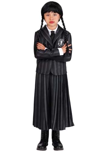 Wednesday Nevermore Girls Costume