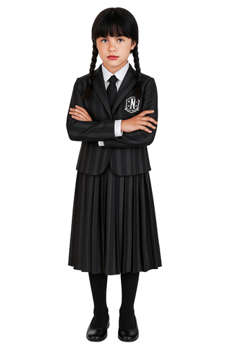 Wednesday Nevermore Girl's Costume