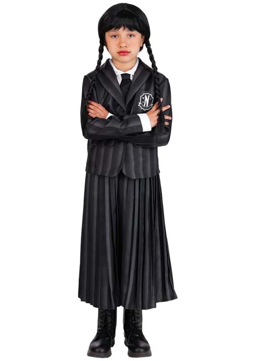 Wednesday Nevermore Girls Costume