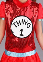 Girls Dr. Seuss Thing 1/2 Costume Dress Alt 6