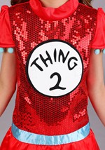 Girls Dr. Seuss Thing 1/2 Costume Dress Alt 7