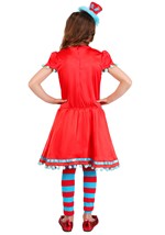 Girls Dr. Seuss Thing 1/2 Costume Dress Alt 1