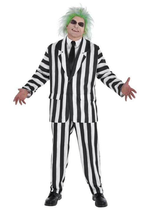 Plus Size Beetlejuice Suit Classic Costume for Men