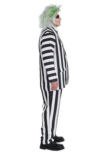 Men's Plus Size Beetlejuice Striped Suit Costume | Beetlejuice Costumes