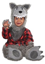 Infant Grey Baby Werewolf Costume Alt 1