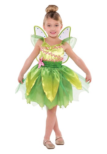 Tinker Bell Girl's Green Costume Dress | Disney Costumes