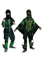 Kids Green Dark Ninja Costumes