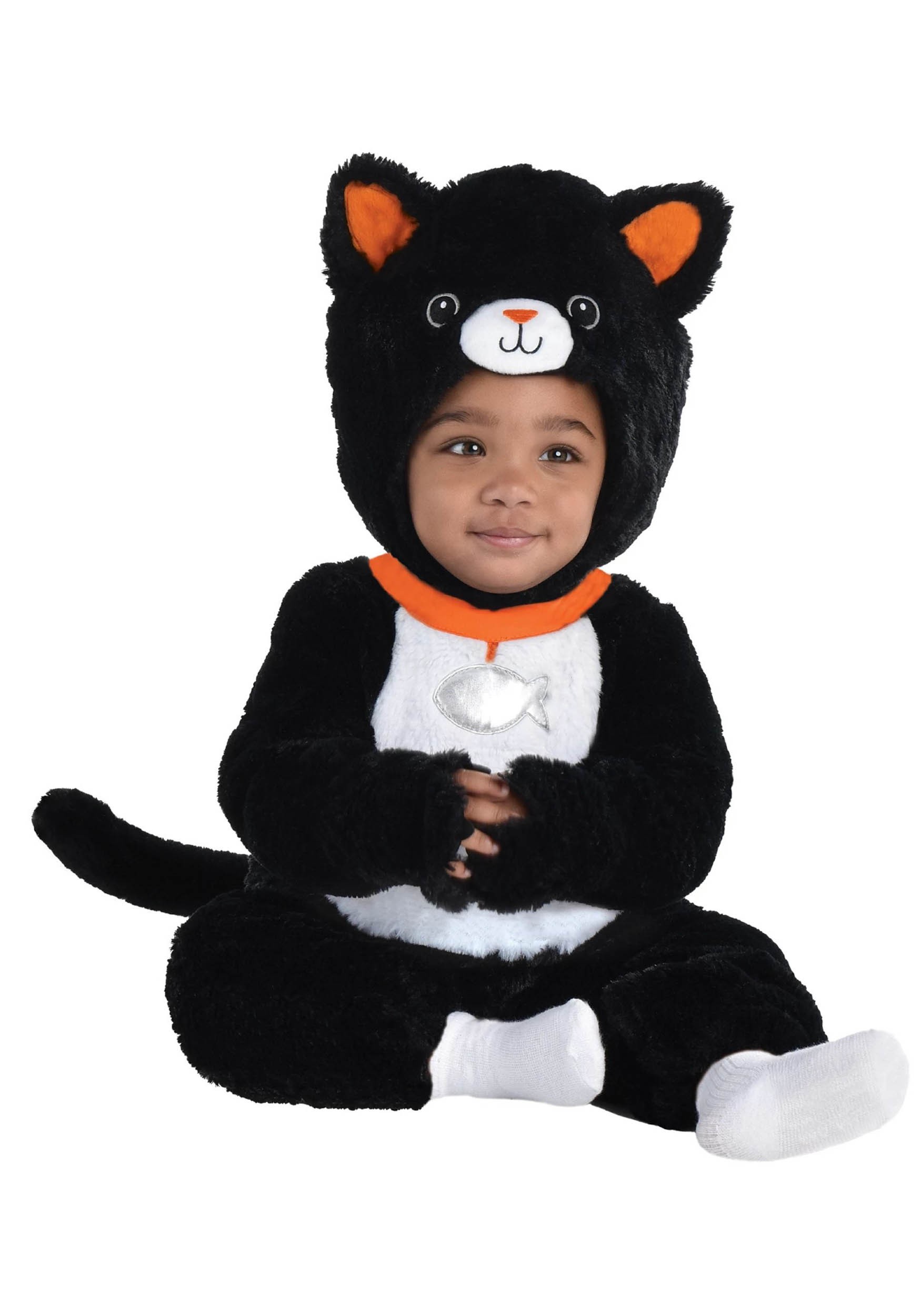 Infants Cuddly Black Cat Costume | Animal Costumes