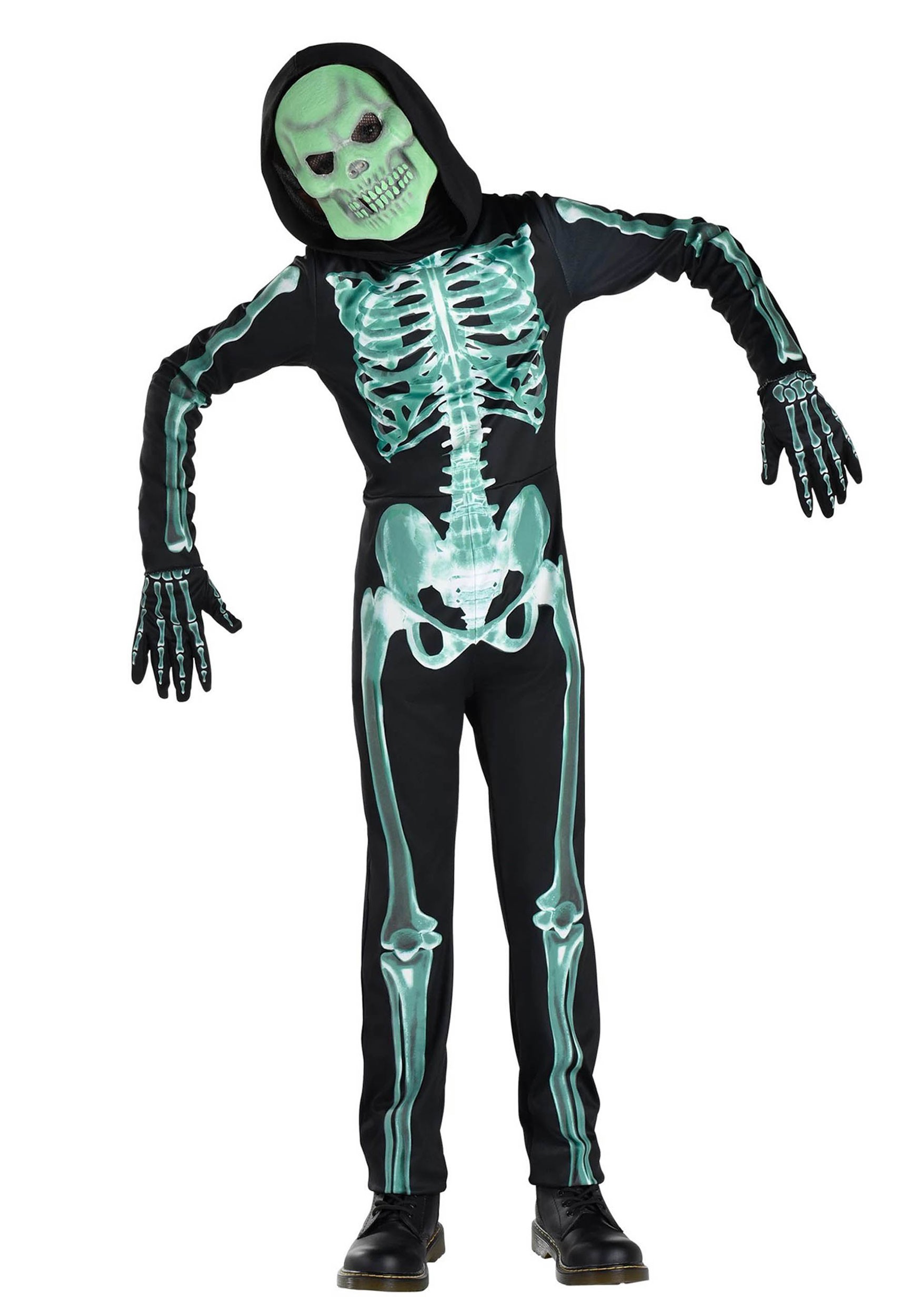 Glow in the Dark Boy's Skeleton Costume | Kid's Skeleton Costumes