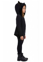 Kids Cozy Fleece Bat Zip Up Dress Alt 3