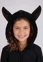 Kids Cozy Fleece Bat Zip Up Dress Alt 4