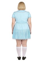 Adult Plus Deluxe Creepy Twin Sister Costume Alt 1