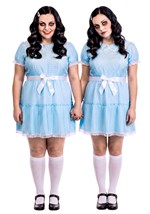 Adult's Plus Deluxe Creepy Twin Sister Costume Alt 5