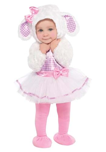 Girls Infant Little Pink Lamb Costume