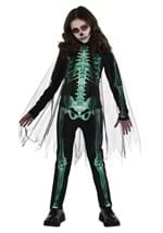 Girls Glow Skeleton Reaper Costume