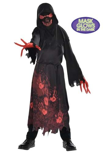 Boys Hooded Horror Robe Costume