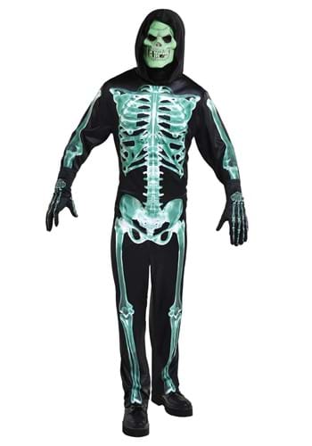 Men's Glow-in-the-Dark Skeleton Man Costume | Scary Costumes