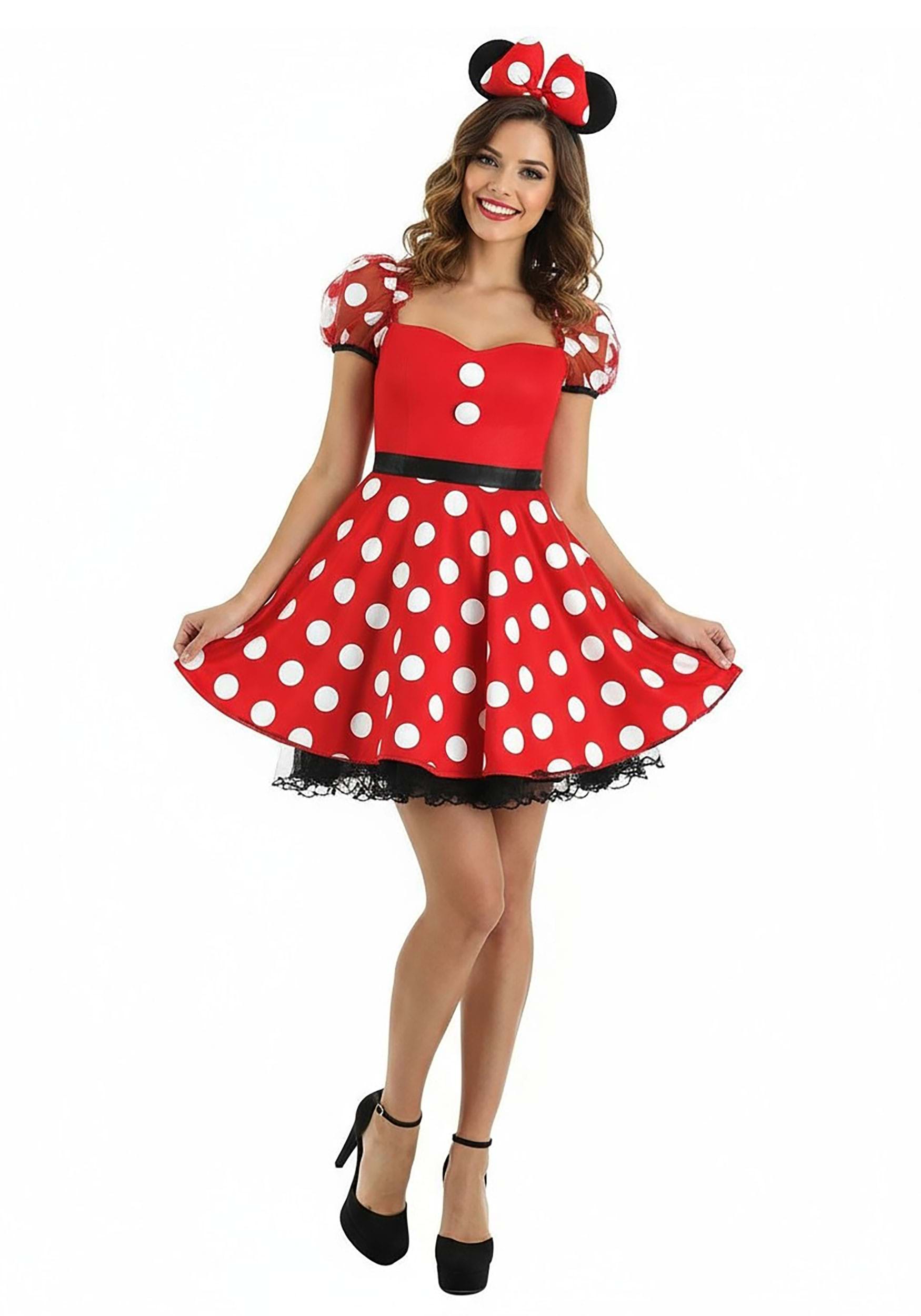 Minnie Mouse Polka Dot Costume for Women | Disney Costumes