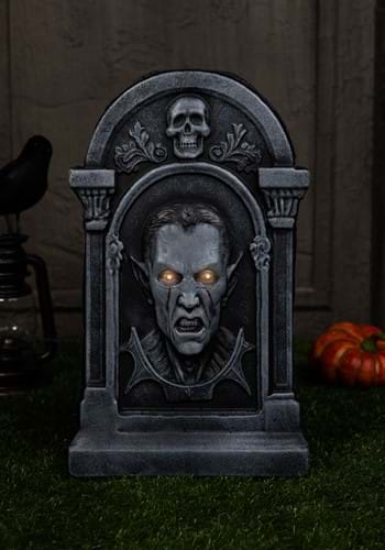 21-Inch Tombstone Light Up Decoration | Graveyard