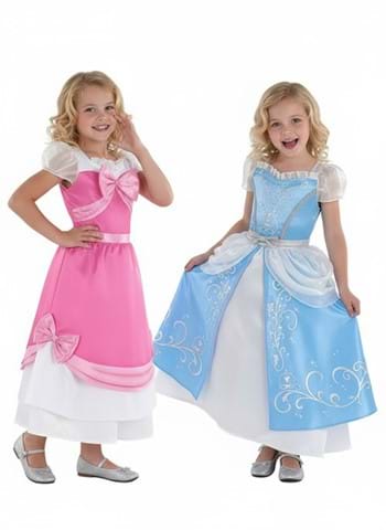 GIRLS CINDERELLA REVERSIBLE COSTUME UPD