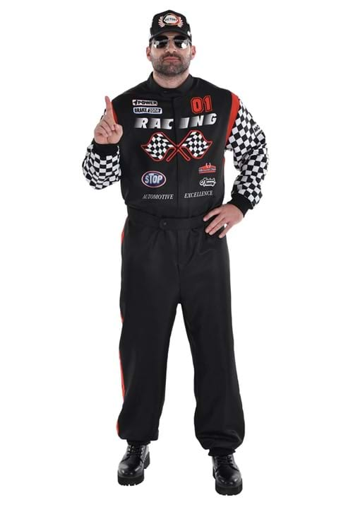 Mens Race Car Driver Classic Jumpsuit Costume