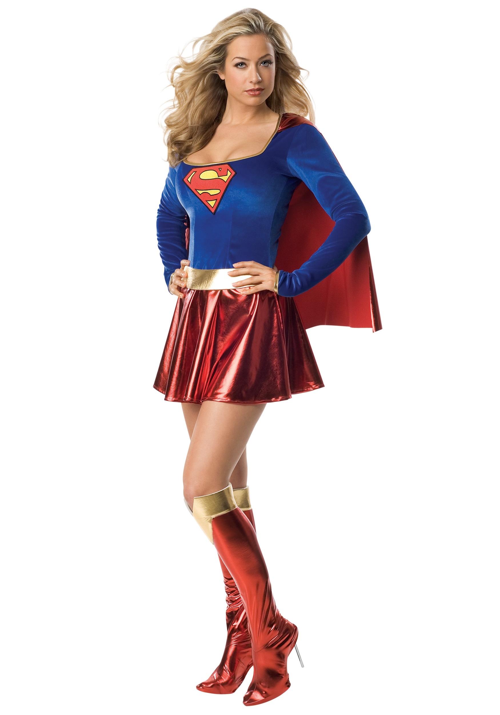 Disfraz de supergirl sexy femenino Multicolor