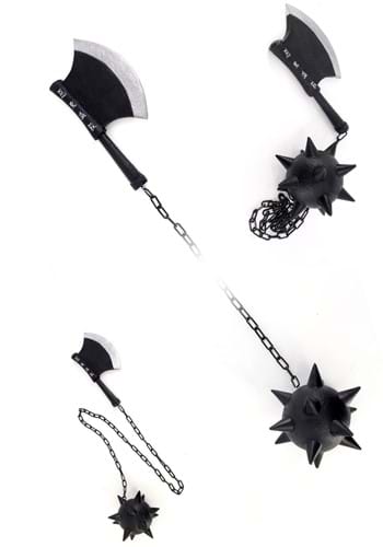 82.65" Demon Slayer Stone Hashira Gyomei Himejima Spiked Cosplay Flail Axe Chain | Anime Accessories