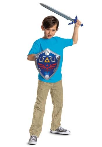 Legend of Zelda Link Master Shield & Sword Set | Video Game Accessories
