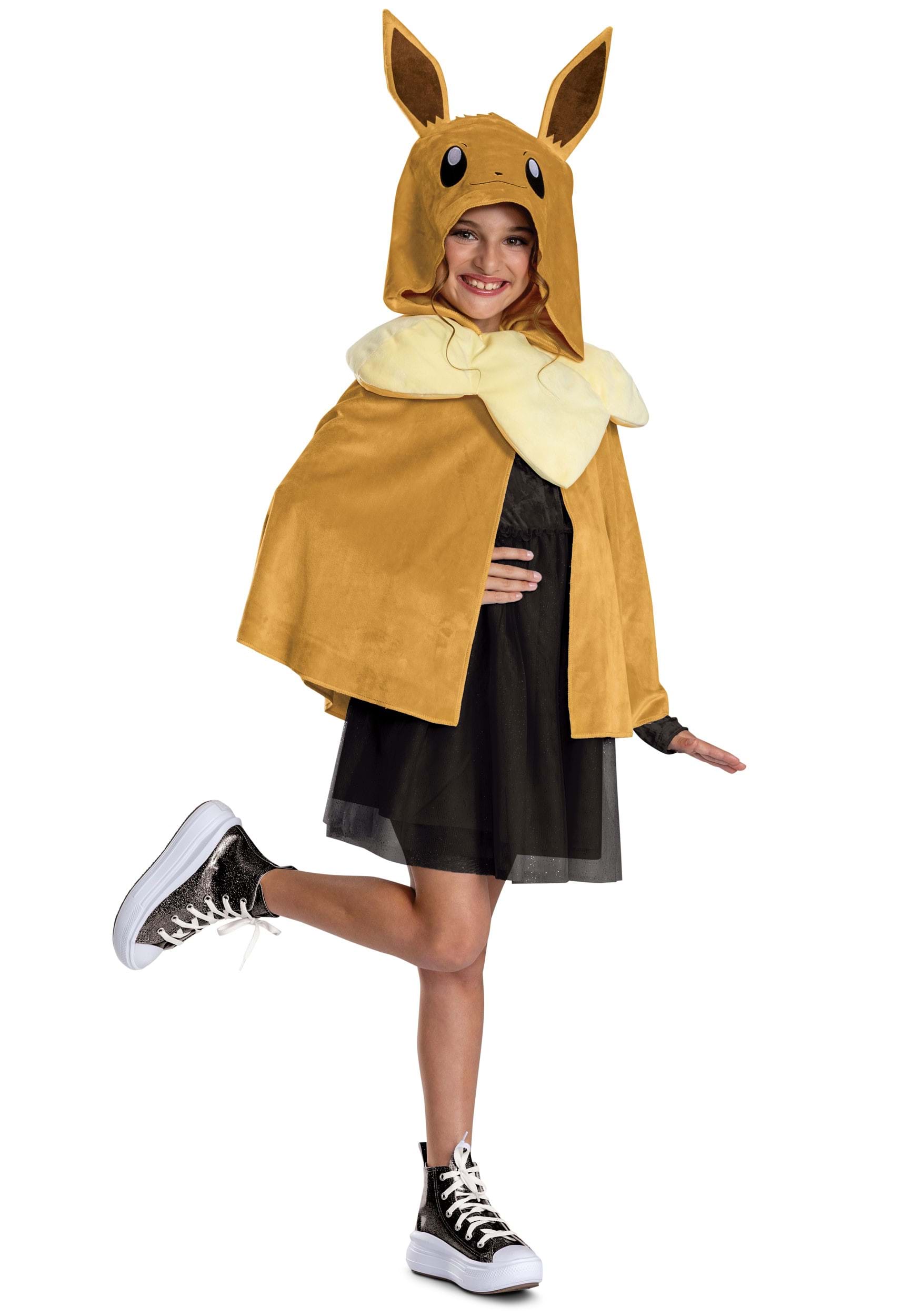 Adult/Child Pokémon Eevee Costume Hooded Cape | Pokémon Costumes