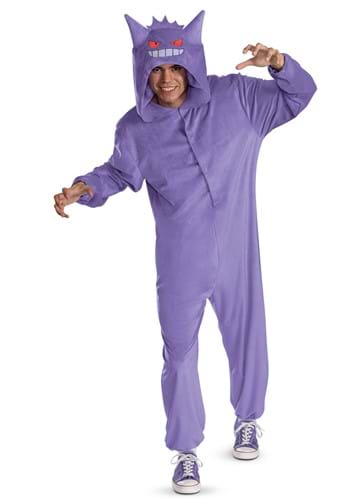 Adult Deluxe Pokemon Gengar Hooded Jumpsuit Alt 4