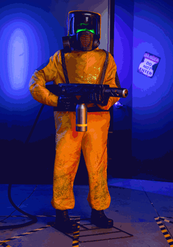 Alien Clean Up Animatronic Decoration