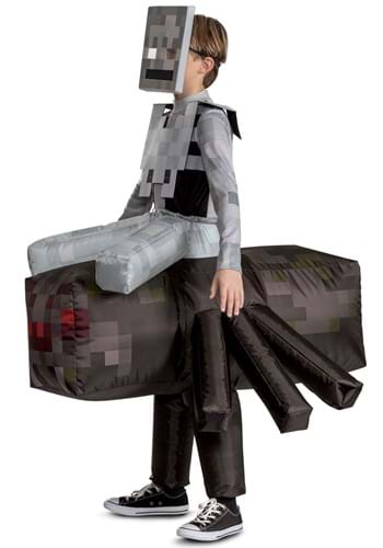Kid's Deluxe Minecraft Inflatable Spider Jockey Costume | Minecraft Costumes