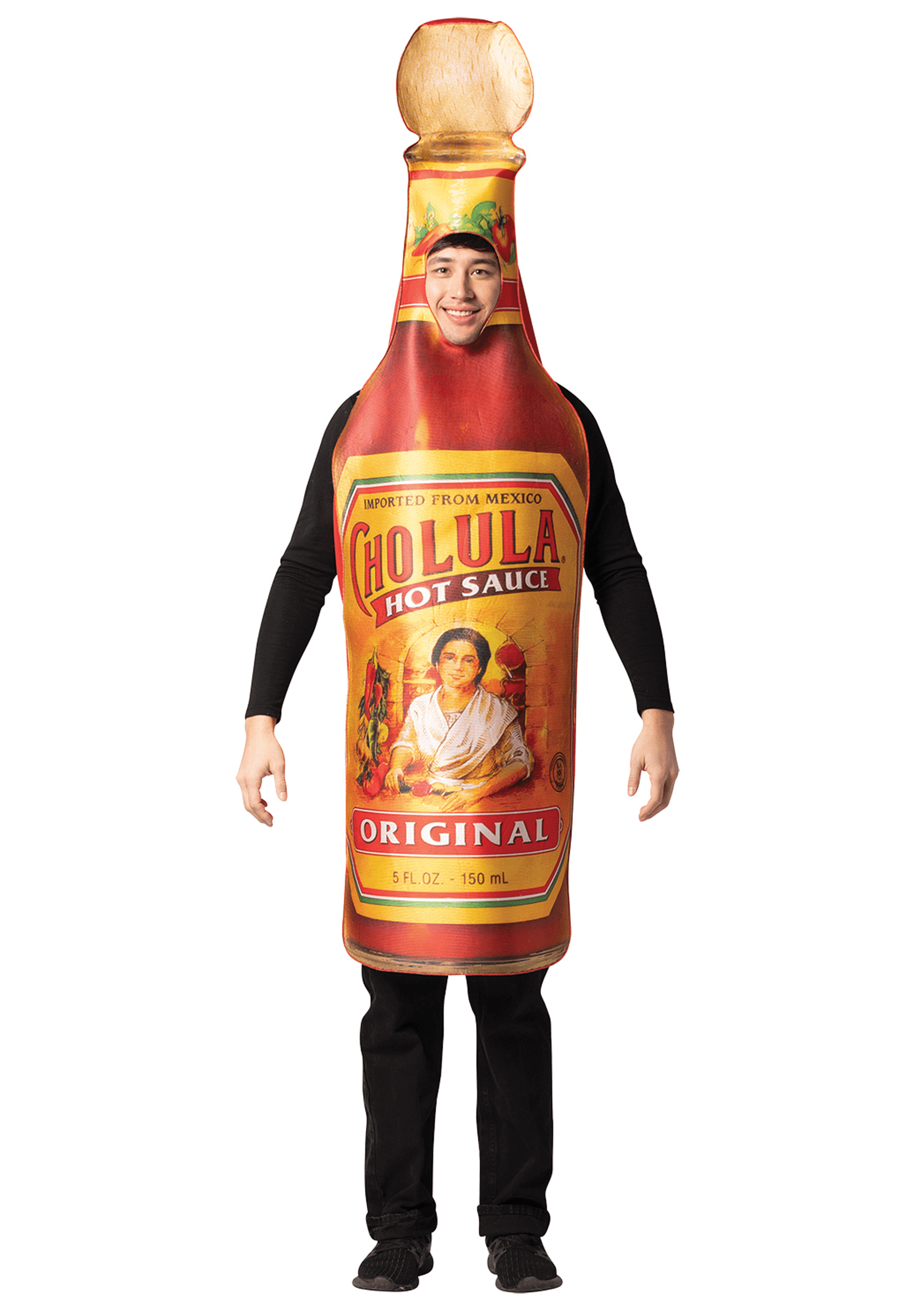 Cholula Hot Sauce Bottle Adult Costume | Food Costumes
