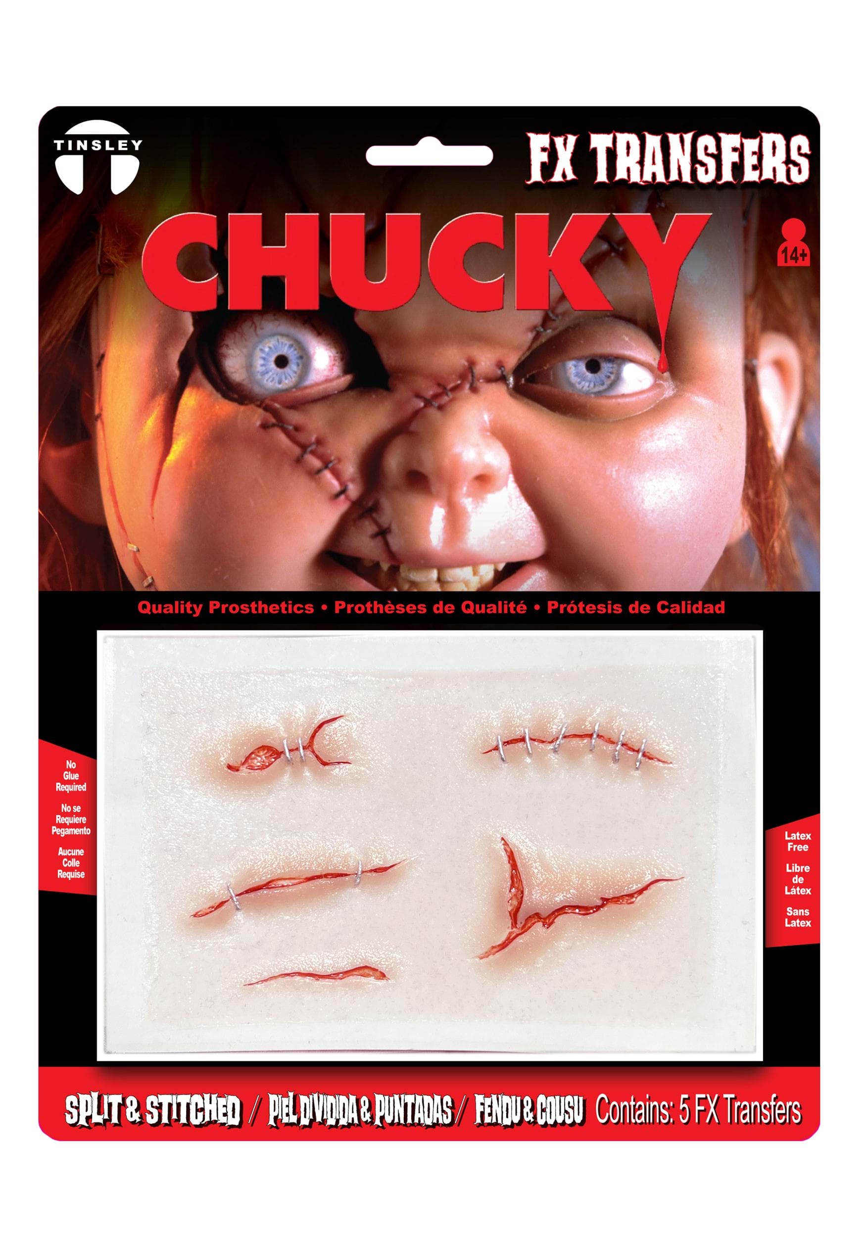 Child's Play FX Transfer Chucky Split and Stitched Makeup | Halloween Makeup