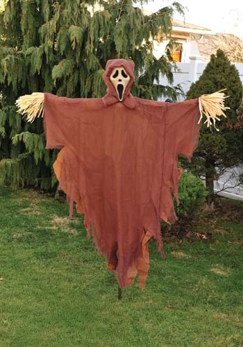 5FT Ghost Face Scarecrow Lawn Decoration | Scary Decorations