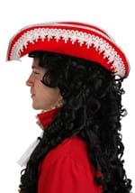 Red Pirate Costume Hat with Feather Alt 2