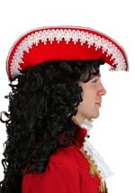 Red Pirate Costume Hat with Feather Alt 3