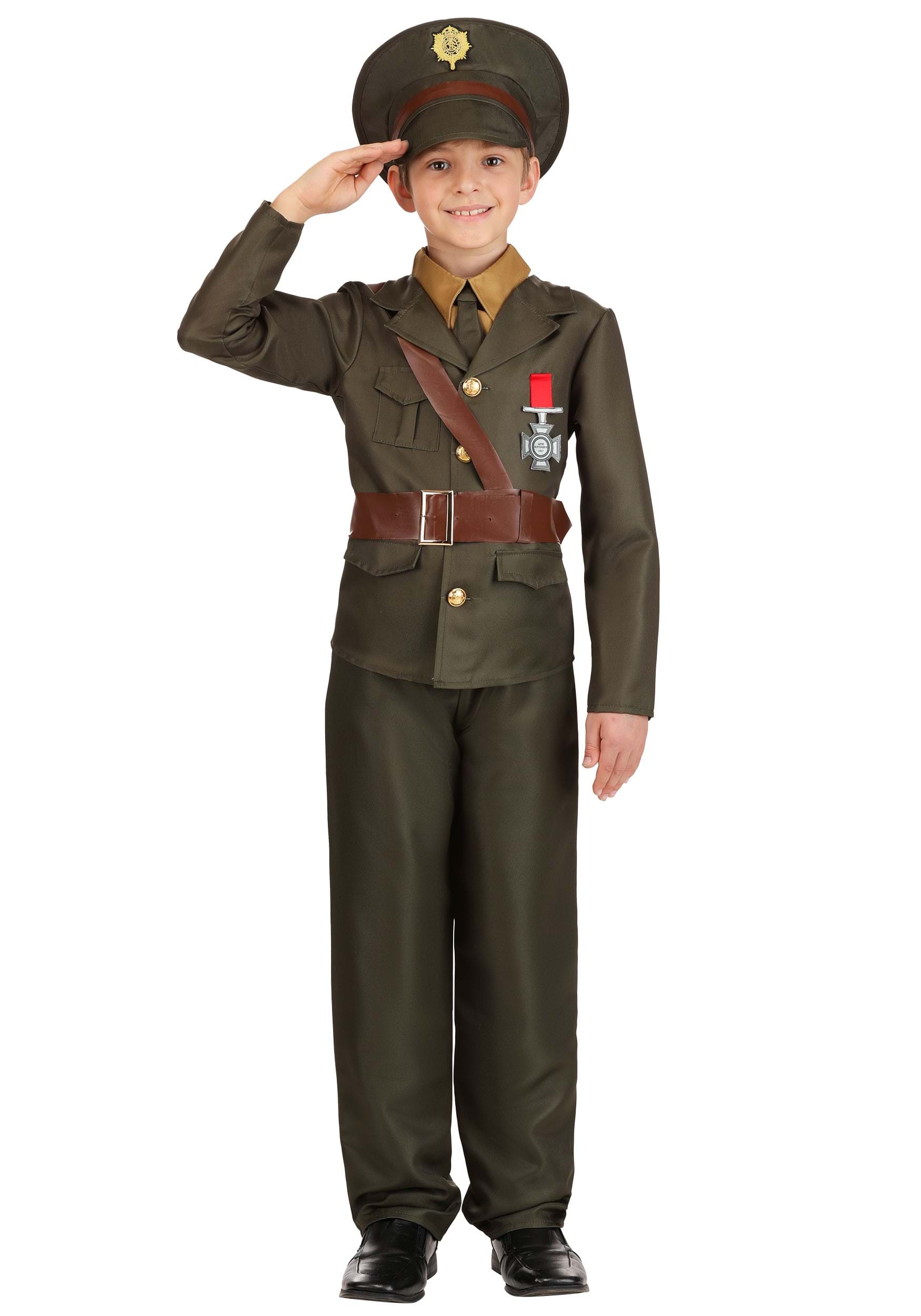 thumbnail image 2 of Army Costume For Boys - Military Halloween Costume With Accessories For Kids 3-12 Years 2 of 9