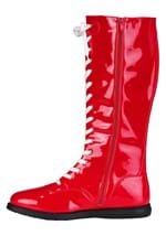 Adult Patent Red Wrestling Boots Alt 4