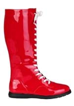 Adult Patent Red Wrestling Boots Alt 5