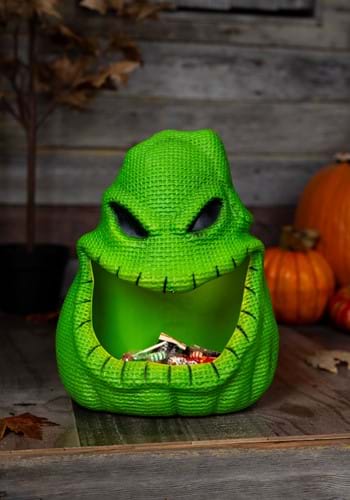 14-Inch Disney Oogie Boogie Light & Sound Treat Bowl Decoration | Disney Decorations