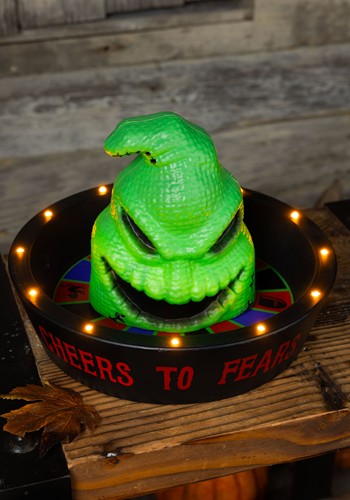 11-Inch Disney Light Up Oogie Boogie Roulette Candy Bowl Decoration | Disney Decorations