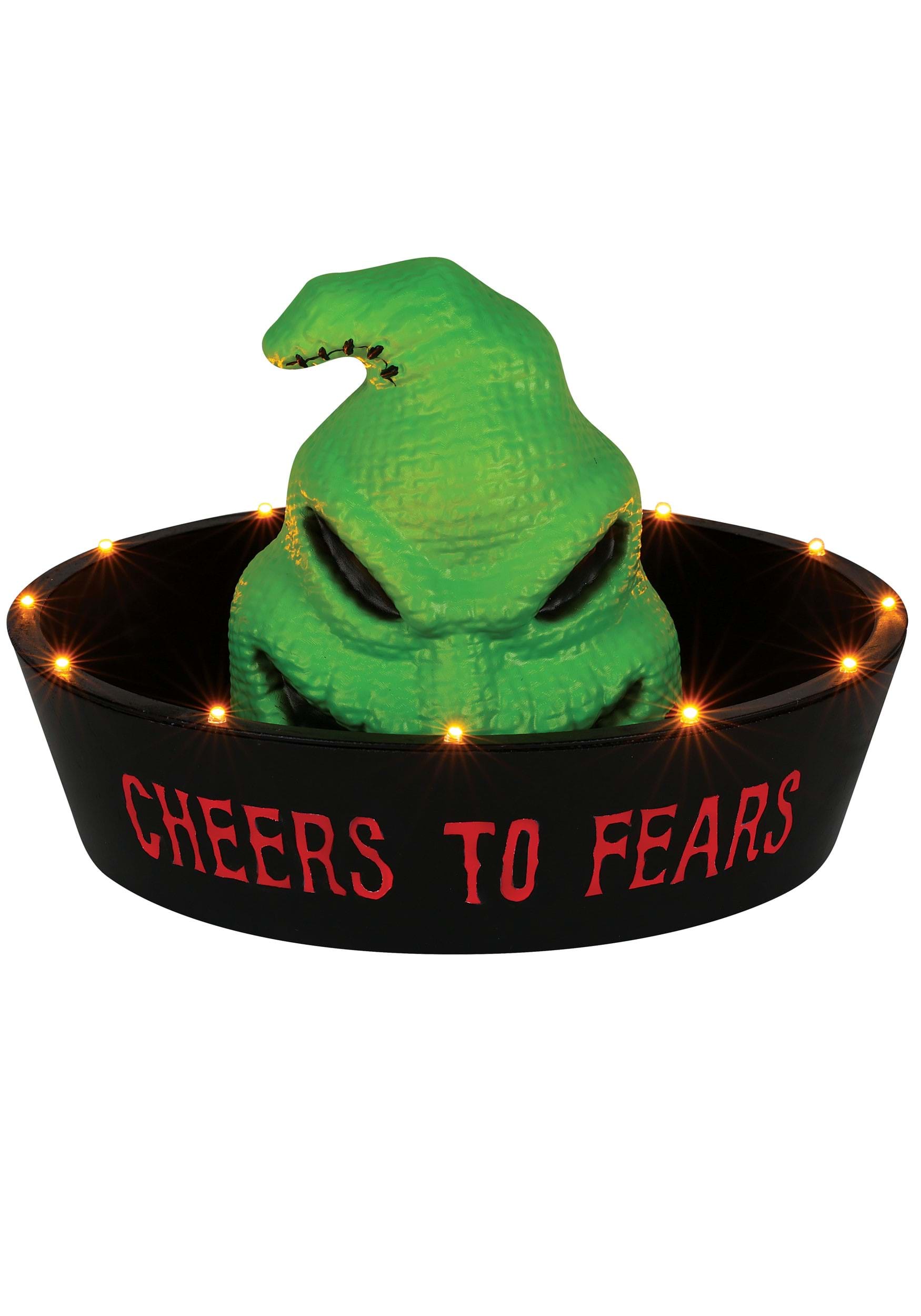 11-Inch Disney Light Up Oogie Boogie Roulette Candy Bowl Decoration | Disney Decorations