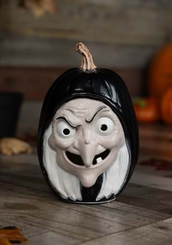 10-Inch Light Up Snow White Evil Witch Pumpkin Decoration | Disney Decorations