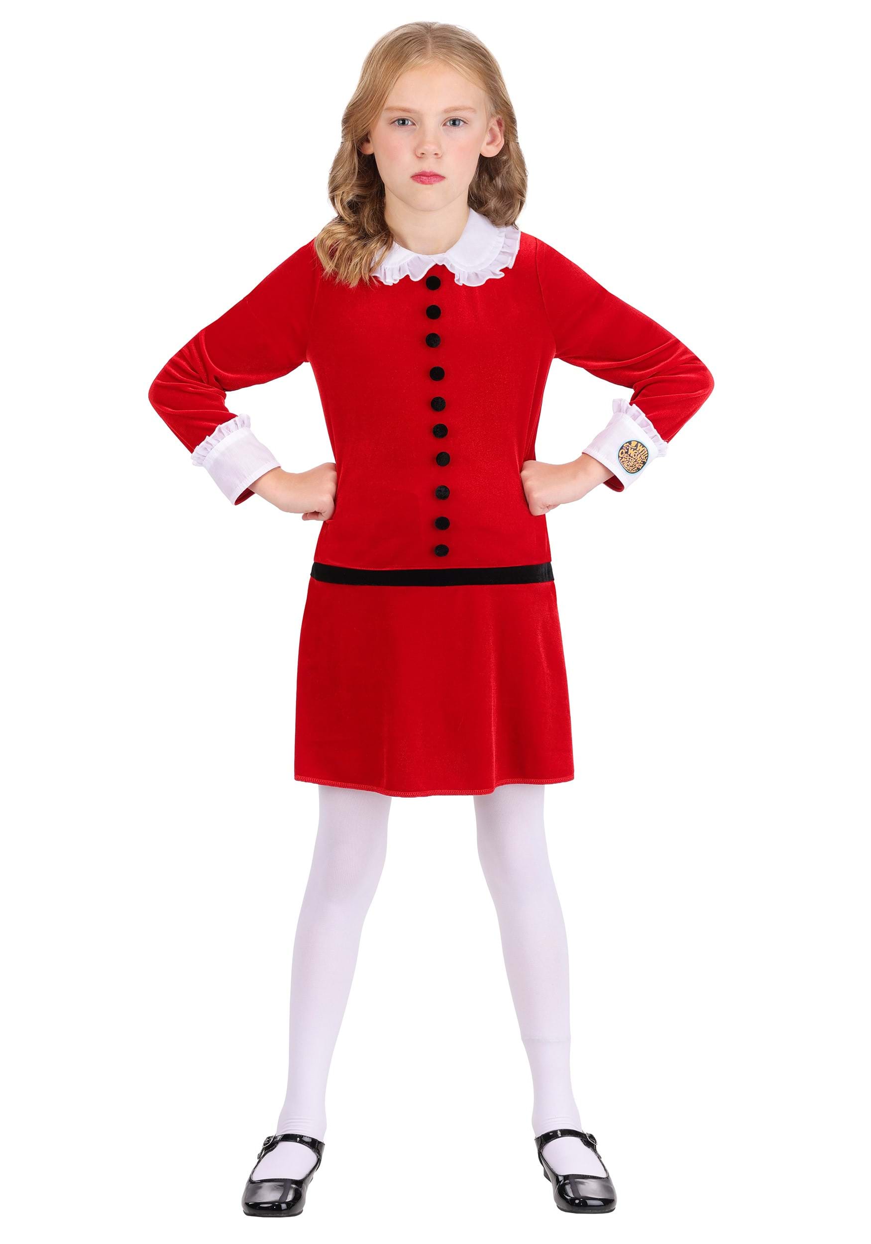 Willy Wonka and the Chocolate Factory Veruca Salt Girl's Costume | Movie Costumes